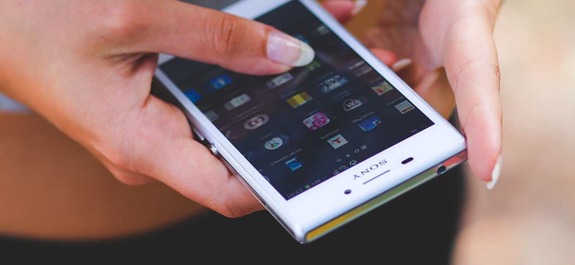 Person Holding a Smartphone